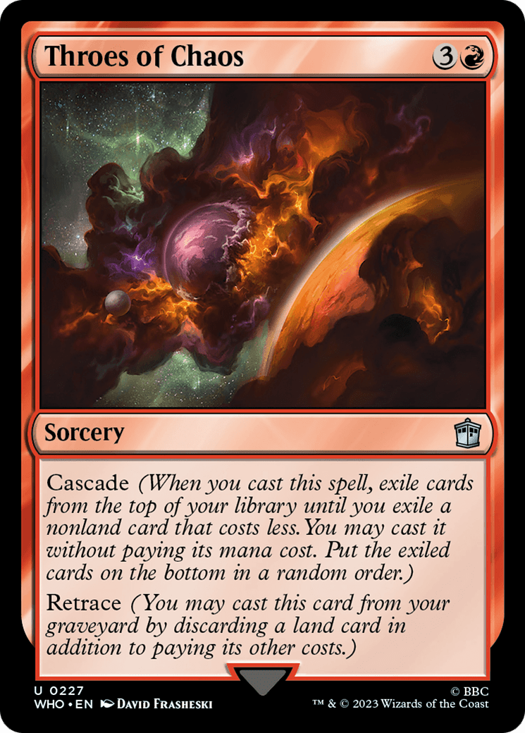 Throes of Chaos [Doctor Who] MTG Single Magic: The Gathering  | Multizone: Comics And Games