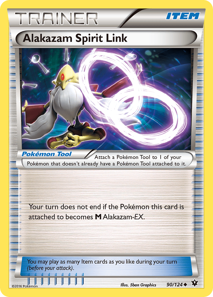 Alakazam Spirit Link (90/124) [XY: Fates Collide] Pokemon Single Pokémon  | Multizone: Comics And Games
