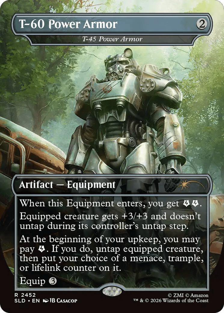 T-60 Power Armor - T-45 Power Armor [Secret Lair Drop Series] MTG Single Magic: The Gathering  | Multizone: Comics And Games