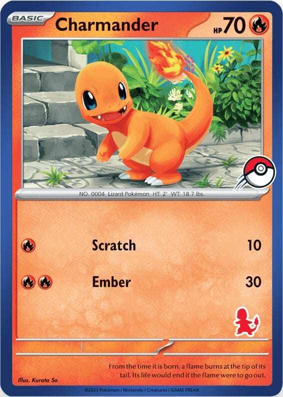 Charmander (Blue Border) [My First Battle] Pokemon Single Pokémon  | Multizone: Comics And Games