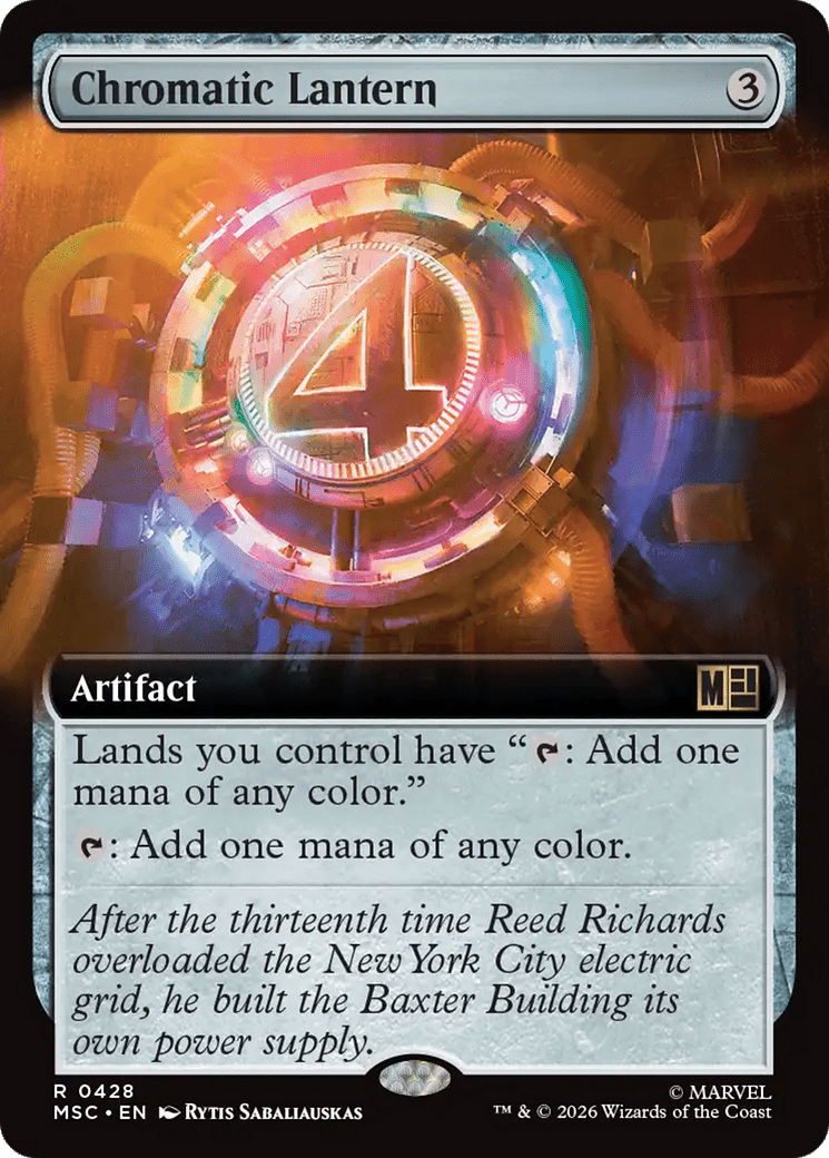 Chromatic Lantern (Extended Art) [Marvel Super Heroes Commander] MTG Single Magic: The Gathering  | Multizone: Comics And Games