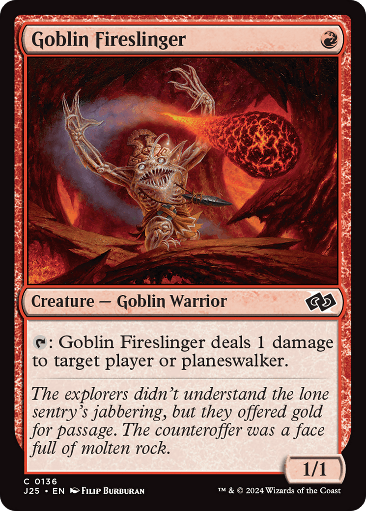 Goblin Fireslinger [Foundations Jumpstart] MTG Single Magic: The Gathering  | Multizone: Comics And Games
