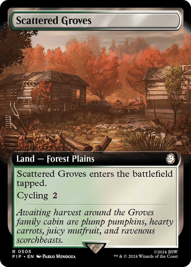Scattered Groves (Extended Art) [Fallout] MTG Single Magic: The Gathering  | Multizone: Comics And Games