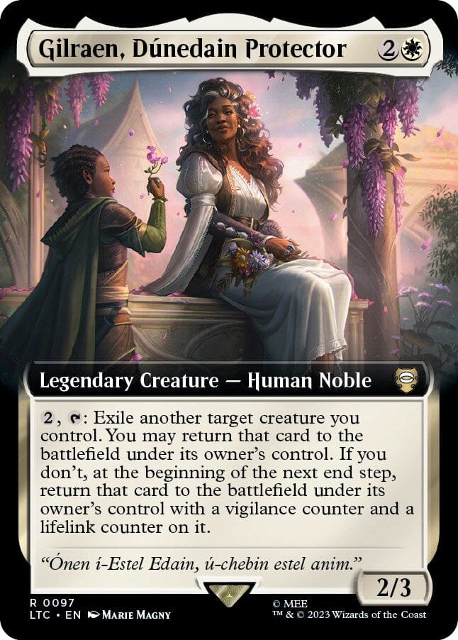 Gilraen, Dunedain Protector (Extended Art) [The Lord of the Rings: Tales of Middle-Earth Commander] MTG Single Magic: The Gathering  | Multizone: Comics And Games