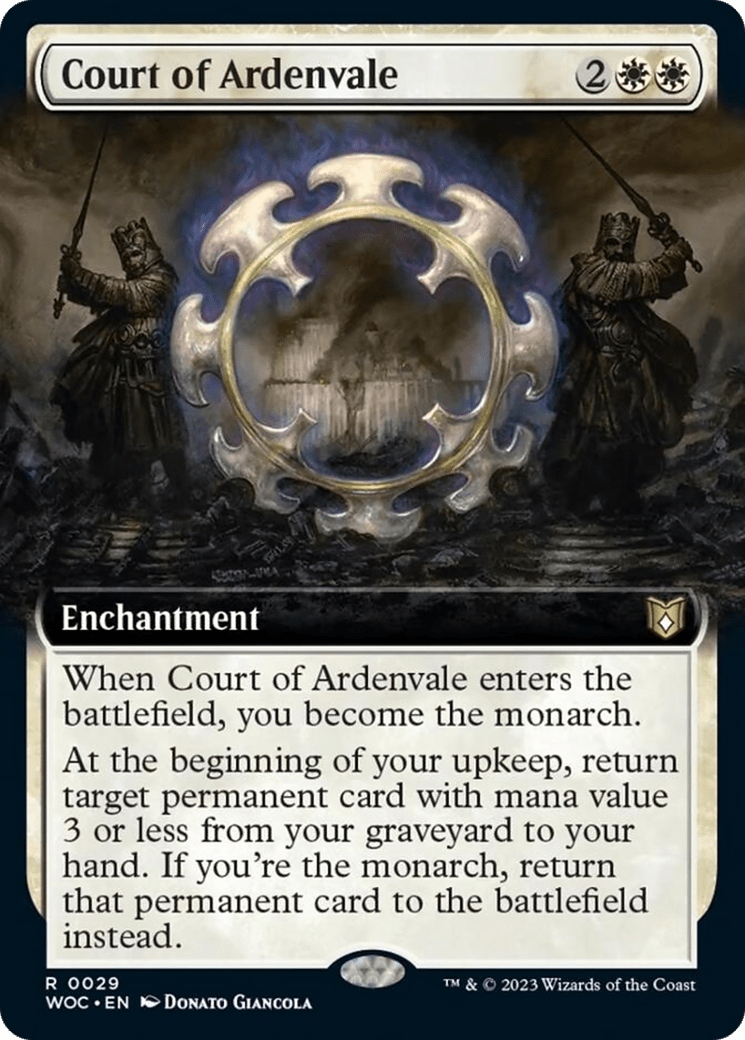 Court of Ardenvale (Extended Art) [Wilds of Eldraine Commander] MTG Single Magic: The Gathering  | Multizone: Comics And Games