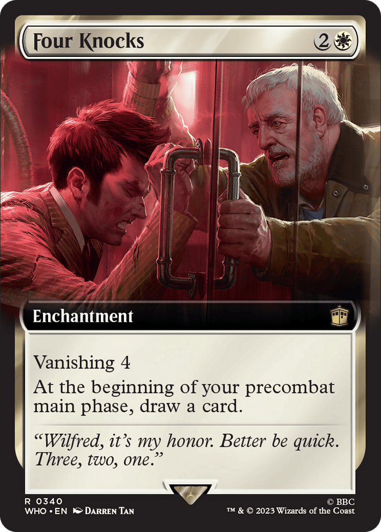 Four Knocks (Extended Art) [Doctor Who] MTG Single Magic: The Gathering  | Multizone: Comics And Games