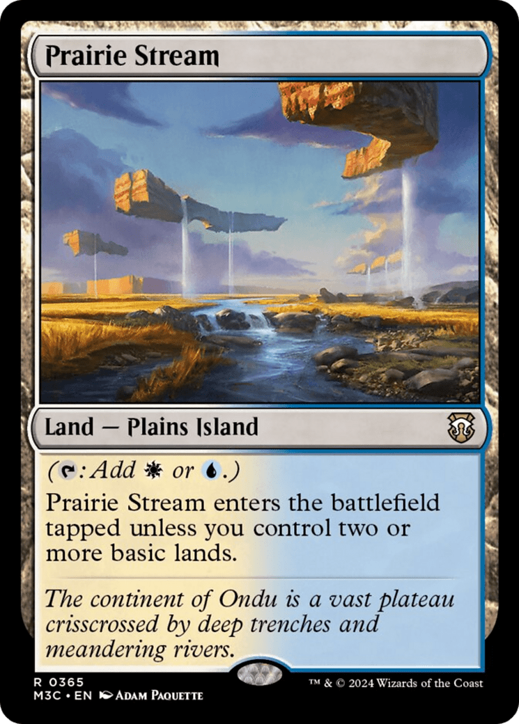Prairie Stream (Ripple Foil) [Modern Horizons 3 Commander] MTG Single Magic: The Gathering  | Multizone: Comics And Games