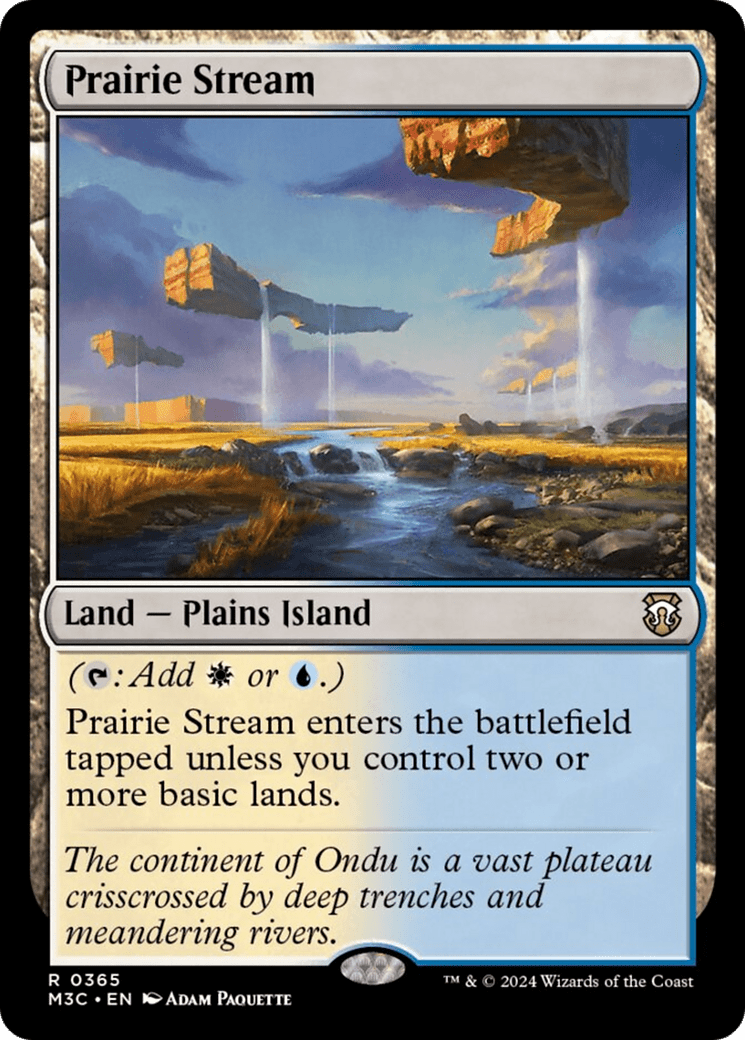 Prairie Stream (Ripple Foil) [Modern Horizons 3 Commander] MTG Single Magic: The Gathering  | Multizone: Comics And Games