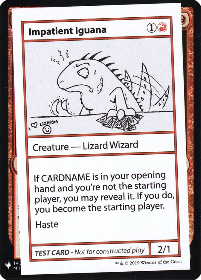 Impatient Iguana [Mystery Booster Playtest Cards] MTG Single Magic: The Gathering  | Multizone: Comics And Games