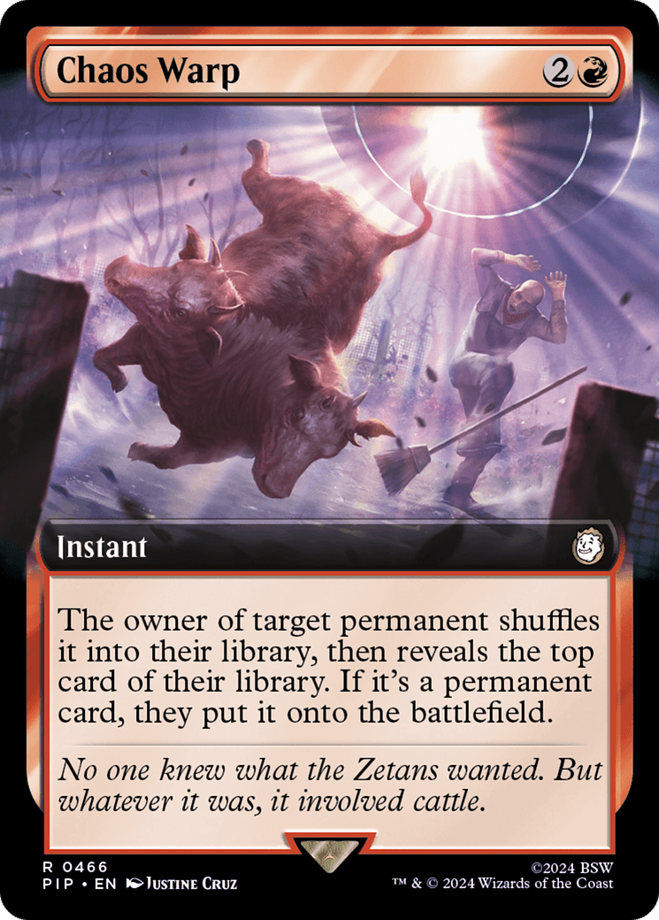 Chaos Warp (Extended Art) [Fallout] MTG Single Magic: The Gathering  | Multizone: Comics And Games