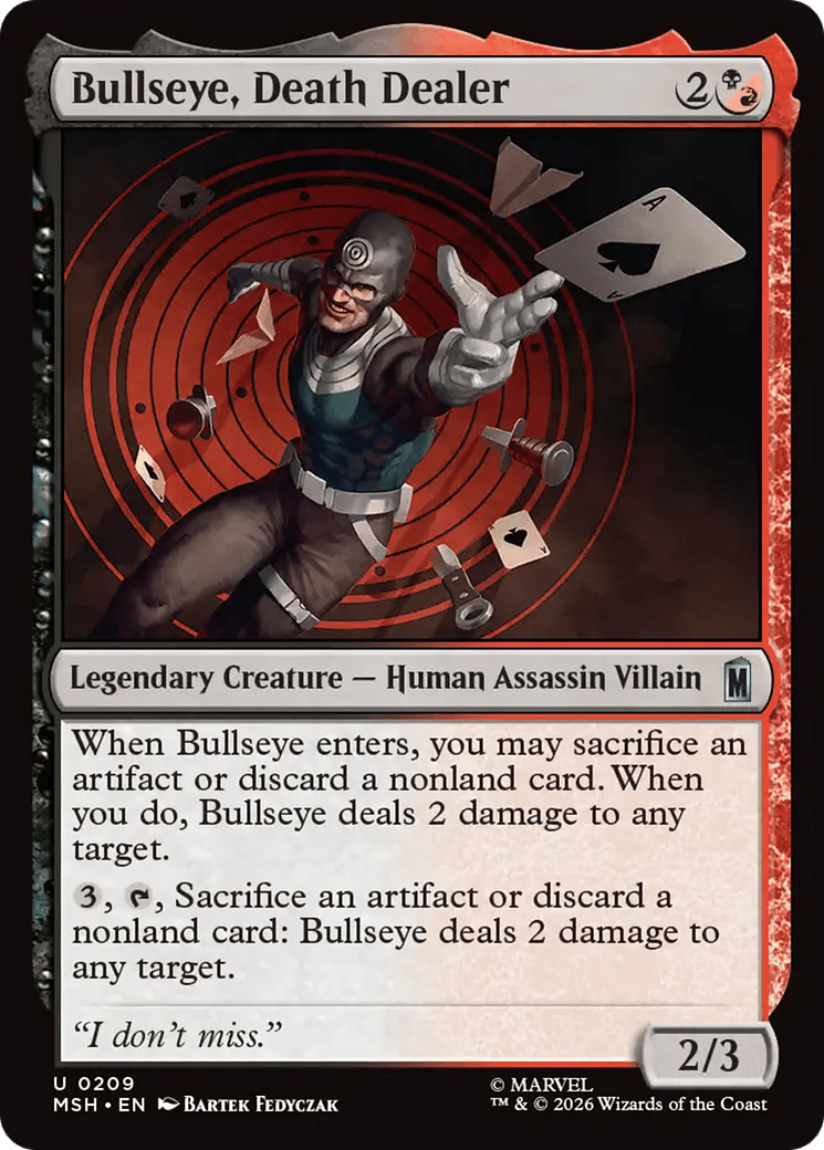 Bullseye, Death Dealer [Marvel Super Heroes] MTG Single Magic: The Gathering  | Multizone: Comics And Games