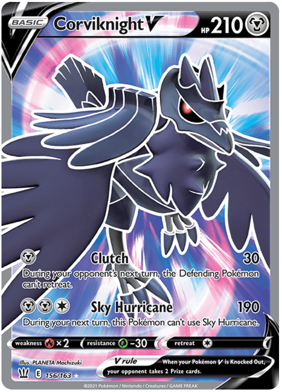 Corviknight V (156/163) [Sword & Shield: Battle Styles] Pokemon Single Pokémon  | Multizone: Comics And Games