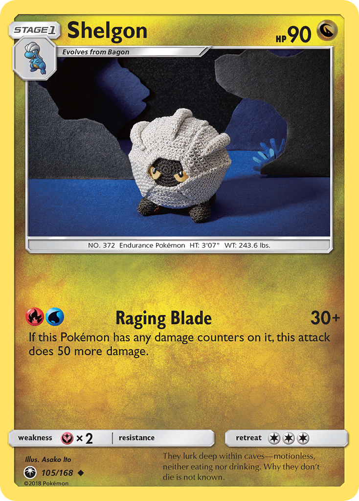 Shelgon (105/168) [Sun & Moon: Celestial Storm] Pokemon Single Pokémon  | Multizone: Comics And Games