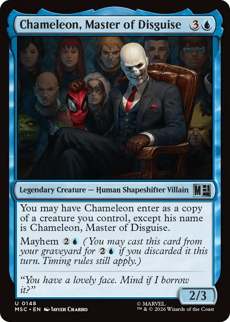 Chameleon, Master of Disguise (Surge Foil) [Marvel Super Heroes Commander] | Multizone: Comics And Games