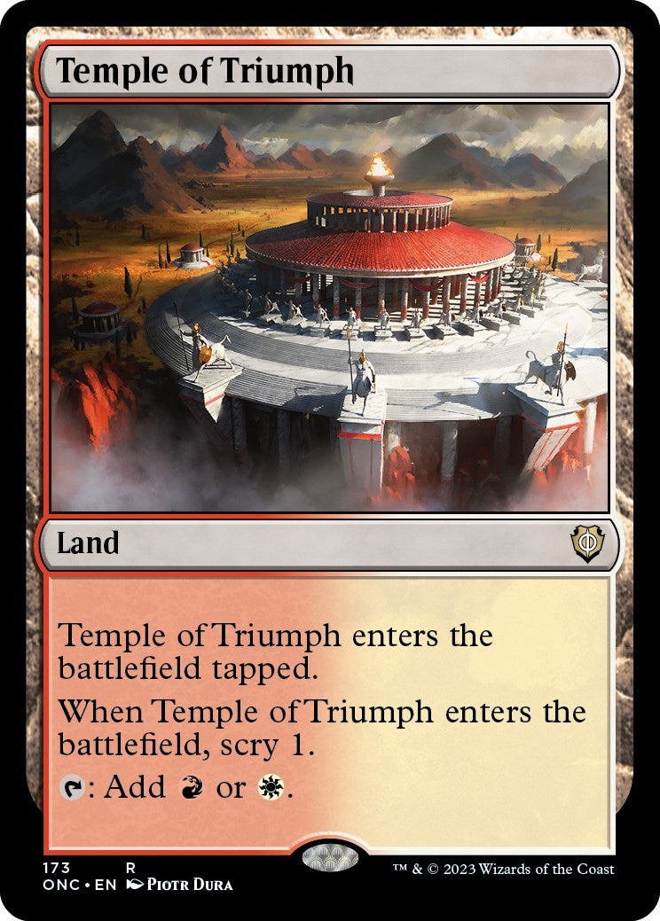 Temple of Triumph [Phyrexia: All Will Be One Commander] | Multizone: Comics And Games