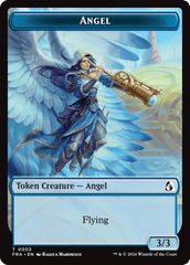 Angel (0003) // Beast Double-Sided Token [Reality Fracture Tokens] MTG Single Magic: The Gathering  | Multizone: Comics And Games