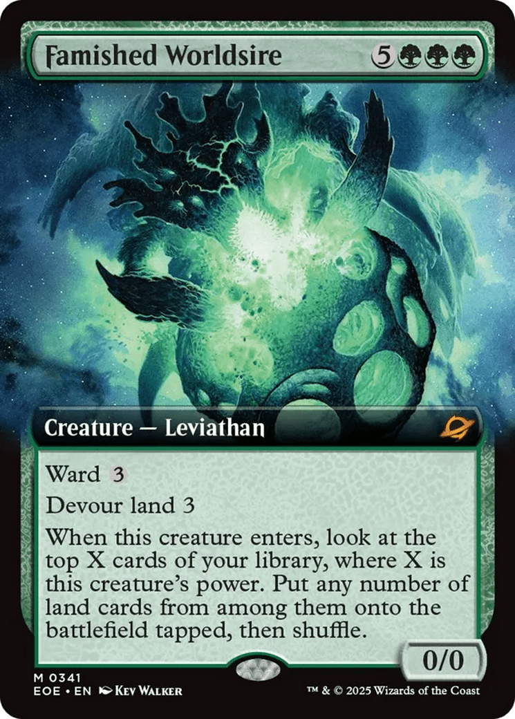 Famished Worldsire (Extended Art) [Edge of Eternities] MTG Single Magic: The Gathering  | Multizone: Comics And Games