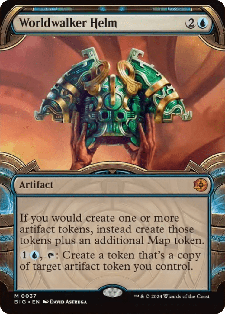 Worldwalker Helm (Showcase) [Outlaws of Thunder Junction: The Big Score] MTG Single Magic: The Gathering  | Multizone: Comics And Games