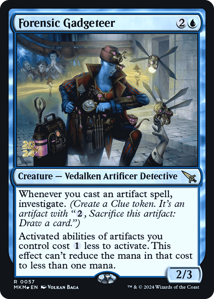 Forensic Gadgeteer [Murders at Karlov Manor Prerelease Promos] MTG Single Magic: The Gathering  | Multizone: Comics And Games
