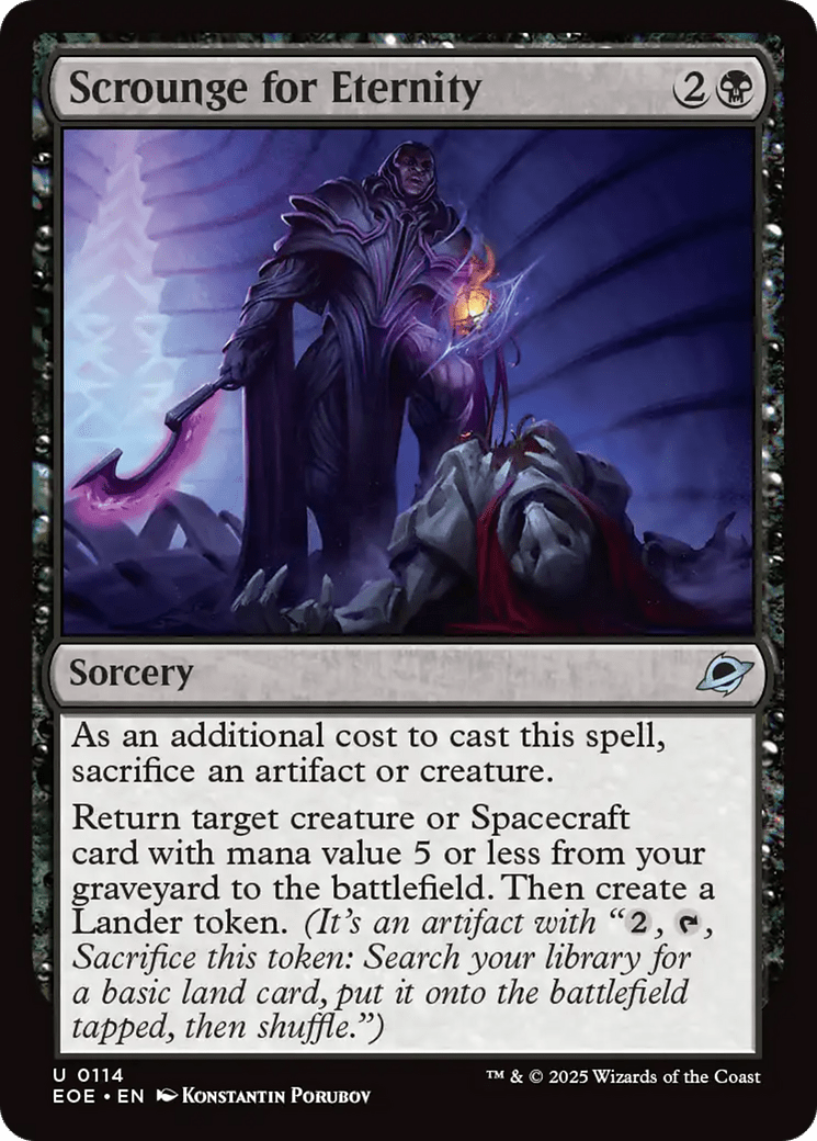 Scrounge for Eternity [Edge of Eternities] MTG Single Magic: The Gathering  | Multizone: Comics And Games