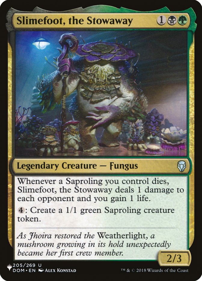 Slimefoot, the Stowaway [The List] MTG Single Magic: The Gathering  | Multizone: Comics And Games