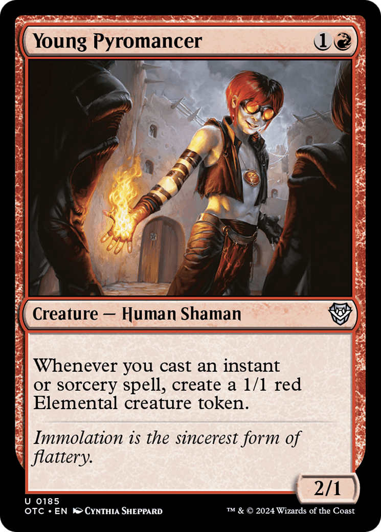 Young Pyromancer [Outlaws of Thunder Junction Commander] MTG Single Magic: The Gathering  | Multizone: Comics And Games