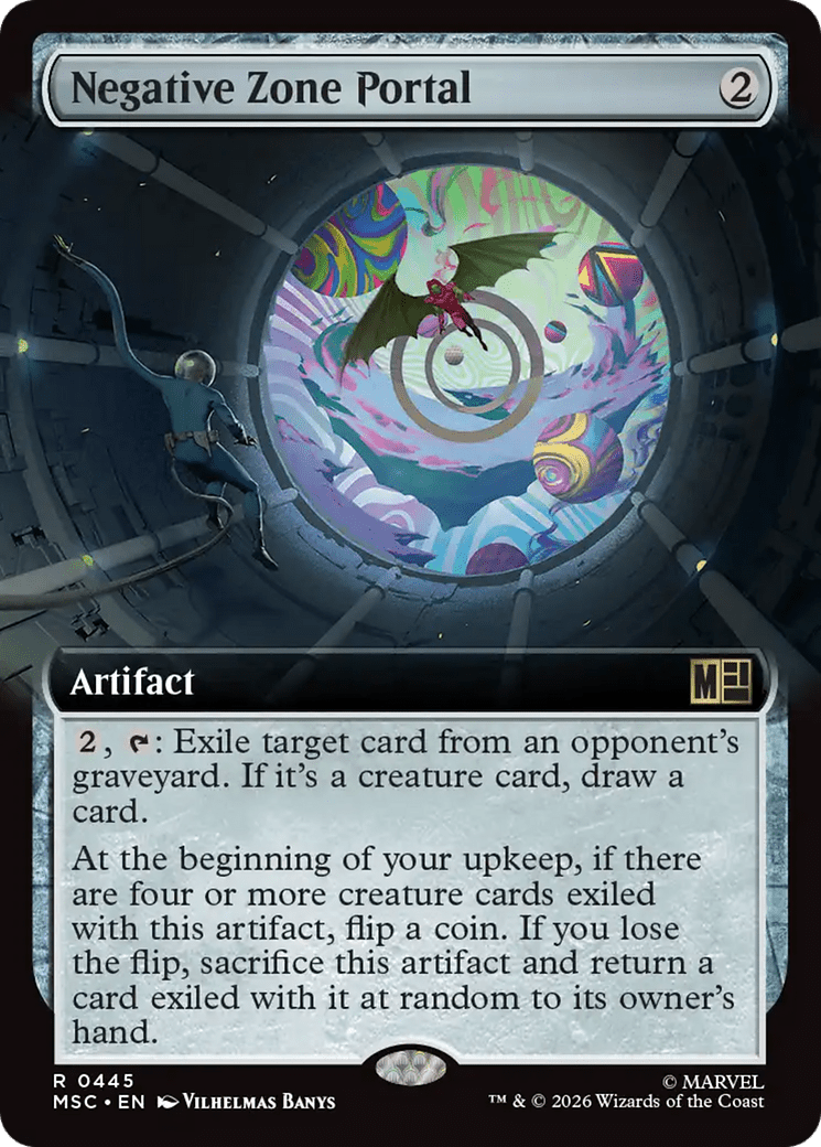 Negative Zone Portal (Extended Art) [Marvel Super Heroes Commander] MTG Single Magic: The Gathering  | Multizone: Comics And Games