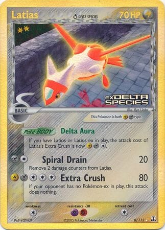 Latias (8/113) (Delta Species) (Stamped) [EX: Delta Species] Pokemon Single Pokémon  | Multizone: Comics And Games
