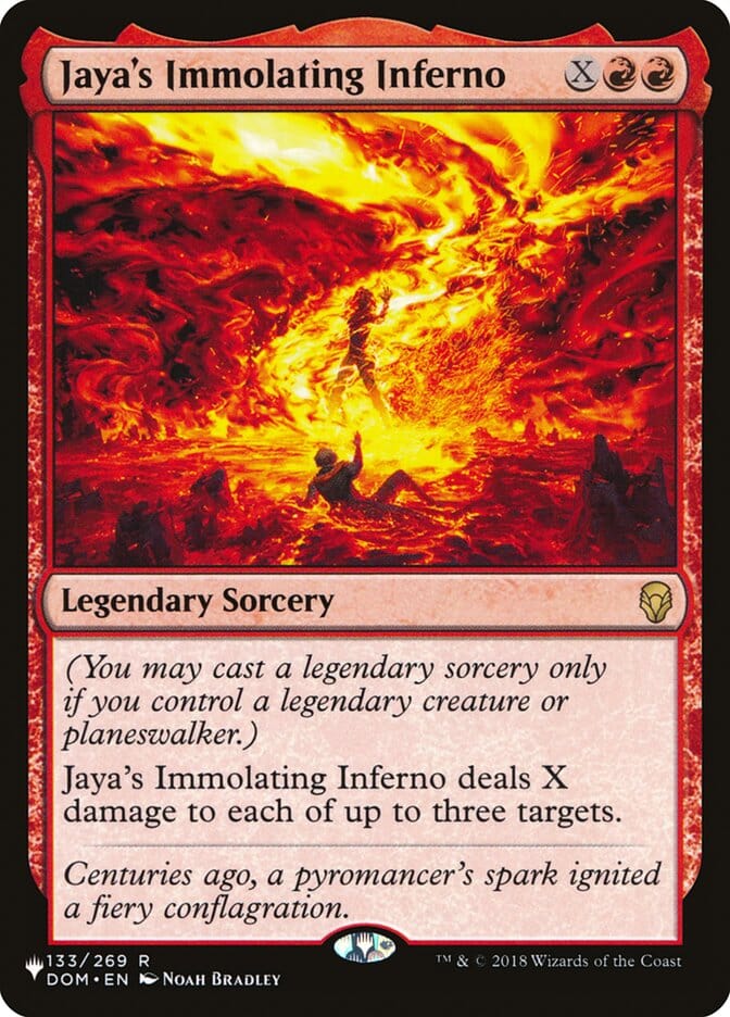 Jaya's Immolating Inferno [The List] MTG Single Magic: The Gathering  | Multizone: Comics And Games