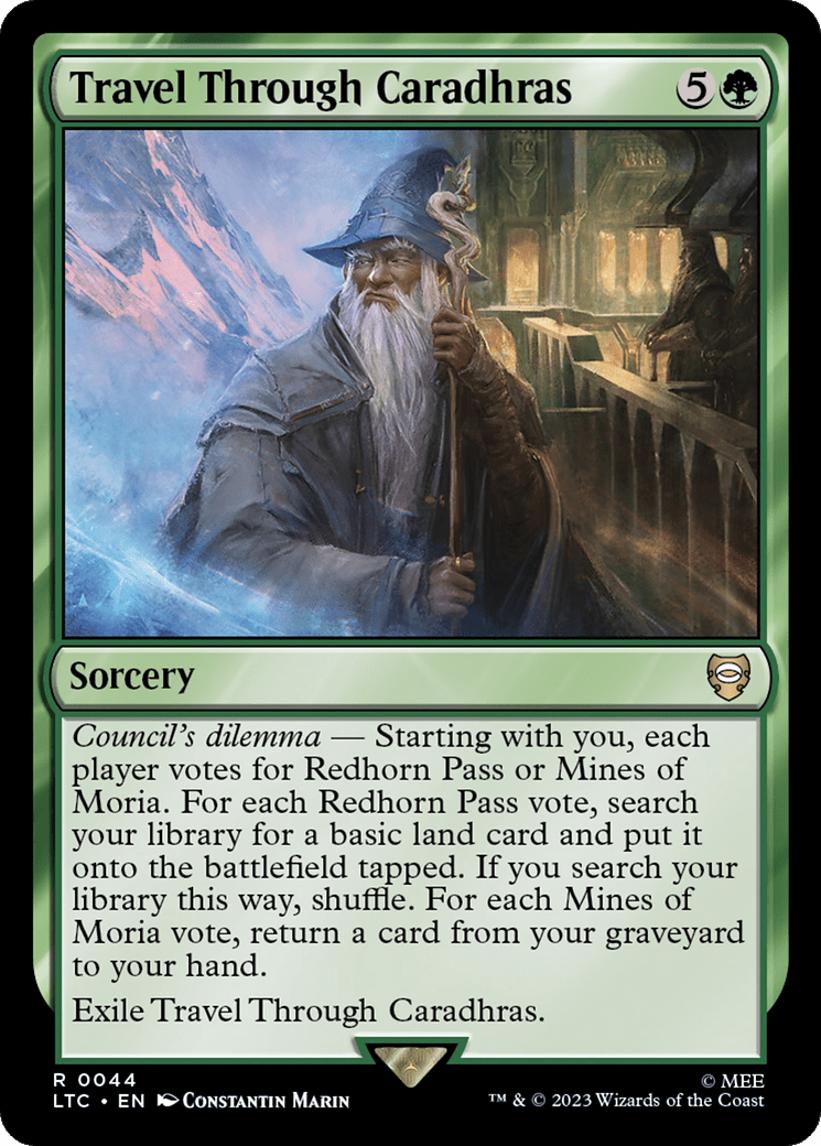 Travel Through Caradhras [The Lord of the Rings: Tales of Middle-Earth Commander] MTG Single Magic: The Gathering  | Multizone: Comics And Games