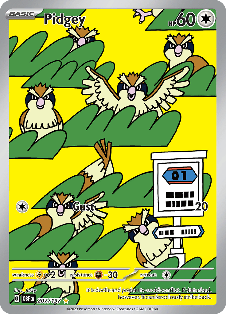 Pidgey (207/197) [Scarlet & Violet: Obsidian Flames] Pokemon Single Pokémon  | Multizone: Comics And Games