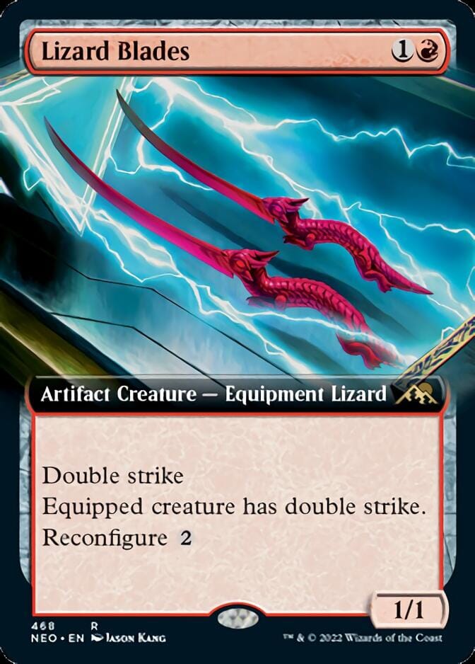 Lizard Blades (Extended Art) [Kamigawa: Neon Dynasty] MTG Single Magic: The Gathering  | Multizone: Comics And Games