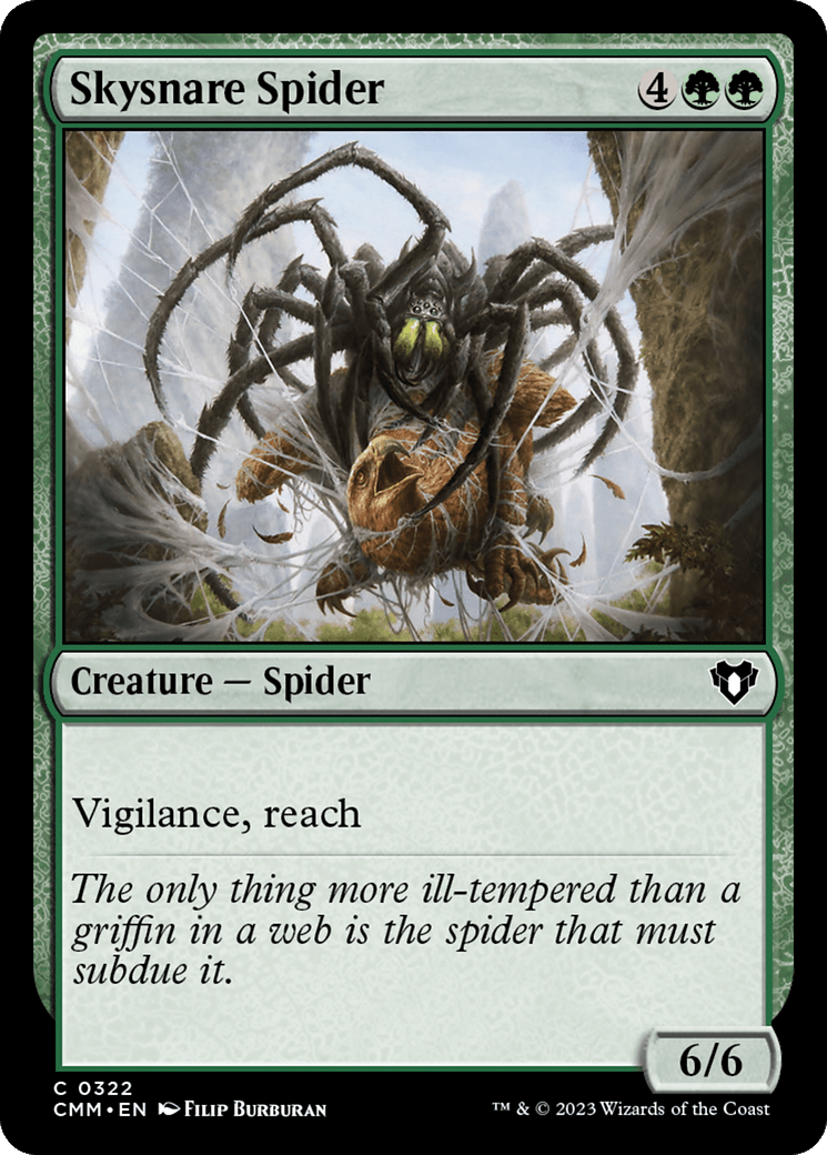 Skysnare Spider [Commander Masters] MTG Single Magic: The Gathering  | Multizone: Comics And Games
