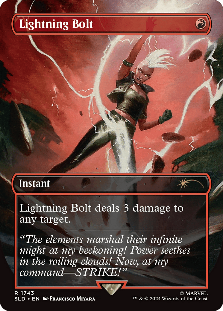Lightning Bolt (1743) (Rainbow Foil) [Secret Lair Drop Series] MTG Single Magic: The Gathering  | Multizone: Comics And Games