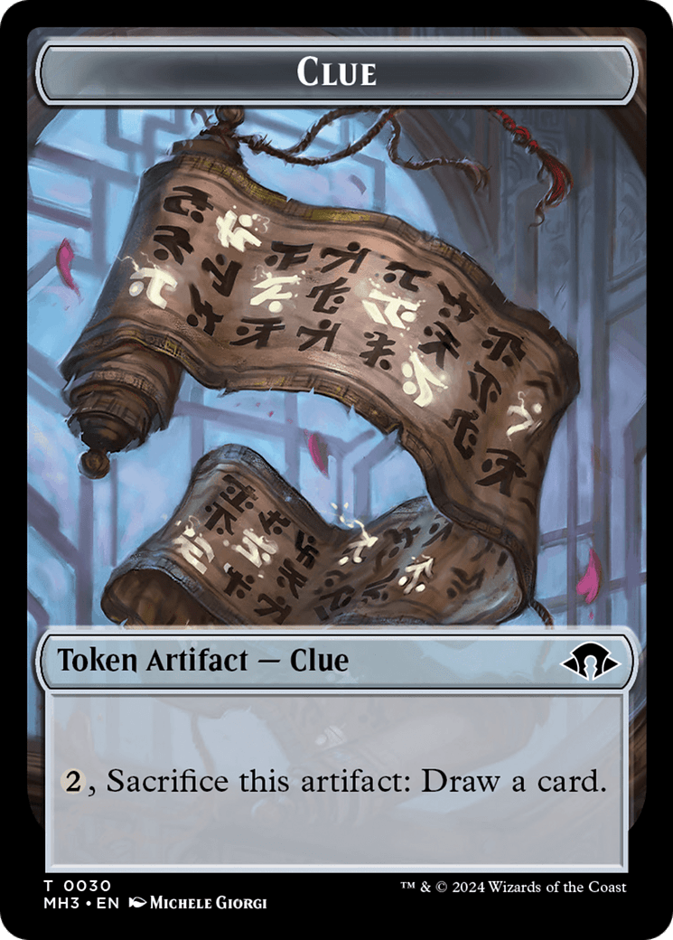 Eldrazi Spawn // Clue Double-Sided Token [Modern Horizons 3 Tokens] MTG Single Magic: The Gathering  | Multizone: Comics And Games