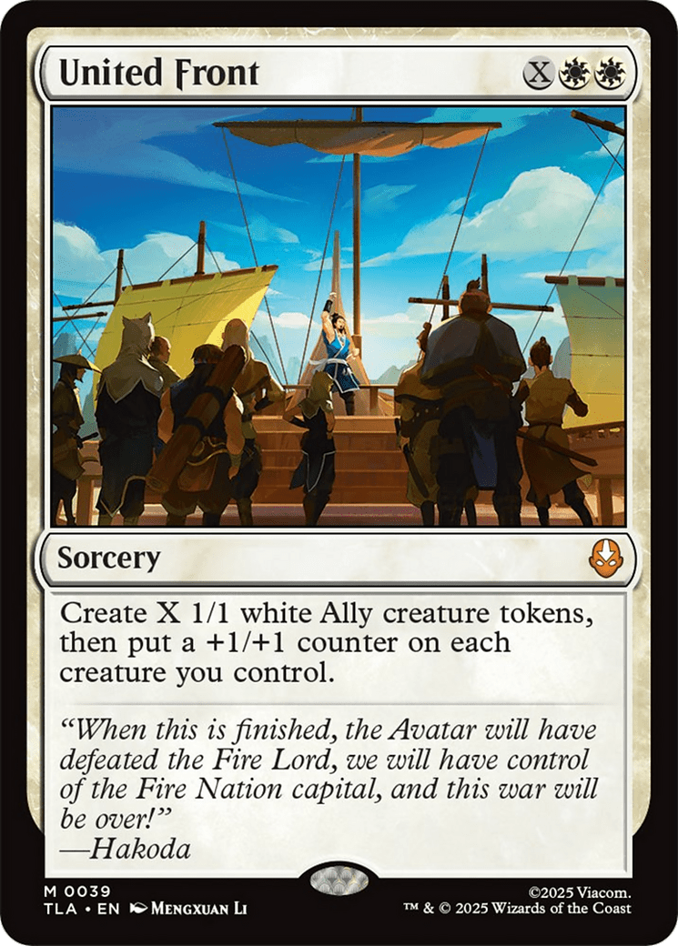 United Front [Avatar: The Last Airbender] MTG Single Magic: The Gathering  | Multizone: Comics And Games