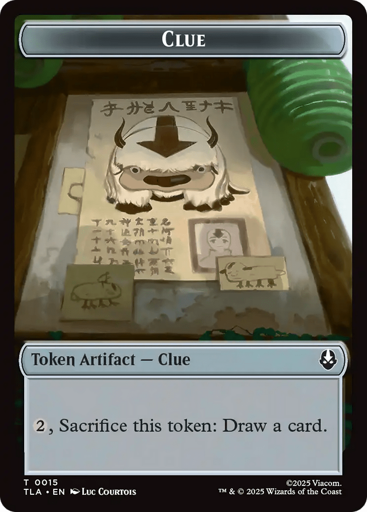 Clue (0015) // spirit (003) Double-Sided Token [Avatar: The Last Airbender Tokens] MTG Single Magic: The Gathering  | Multizone: Comics And Games