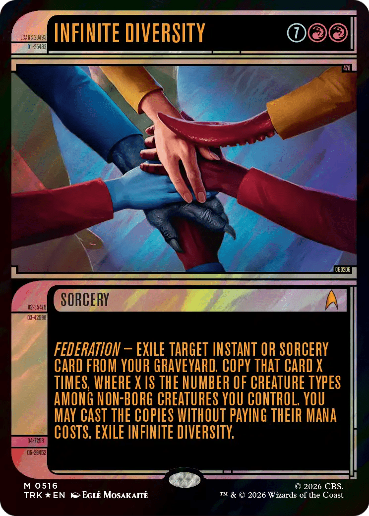 Infinite Diversity (Showcase) (Surge Foil) [Star Trek] MTG Single Magic: The Gathering  | Multizone: Comics And Games