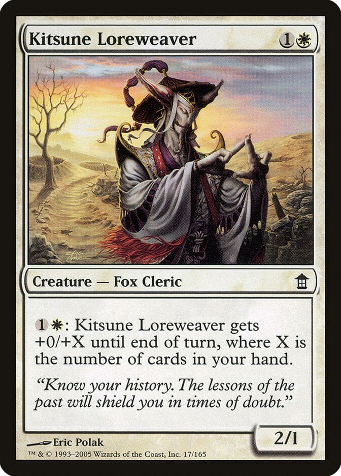 Kitsune Loreweaver [Saviors of Kamigawa] MTG Single Magic: The Gathering  | Multizone: Comics And Games
