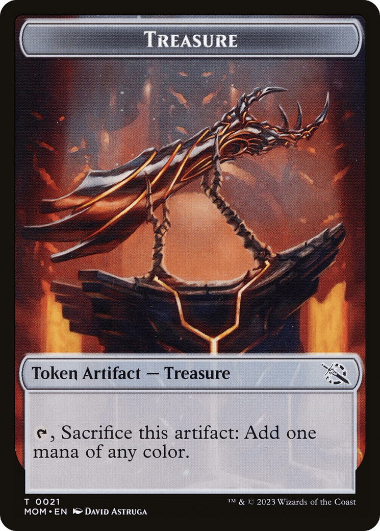 Treasure (21) // Spirit (13) Double-Sided Token [March of the Machine Tokens] MTG Single Magic: The Gathering  | Multizone: Comics And Games