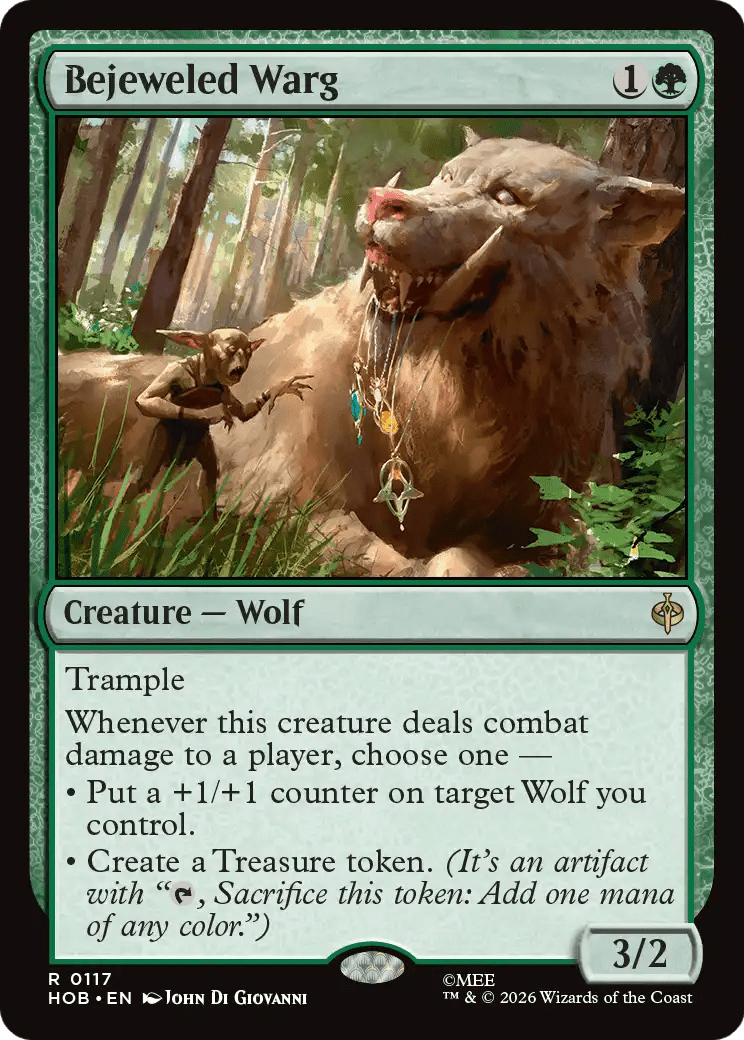 Bejeweled Warg [The Hobbit] MTG Single Magic: The Gathering  | Multizone: Comics And Games