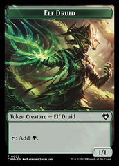 Saproling // Elf Druid Double-Sided Token [Commander Masters Tokens] MTG Single Magic: The Gathering  | Multizone: Comics And Games