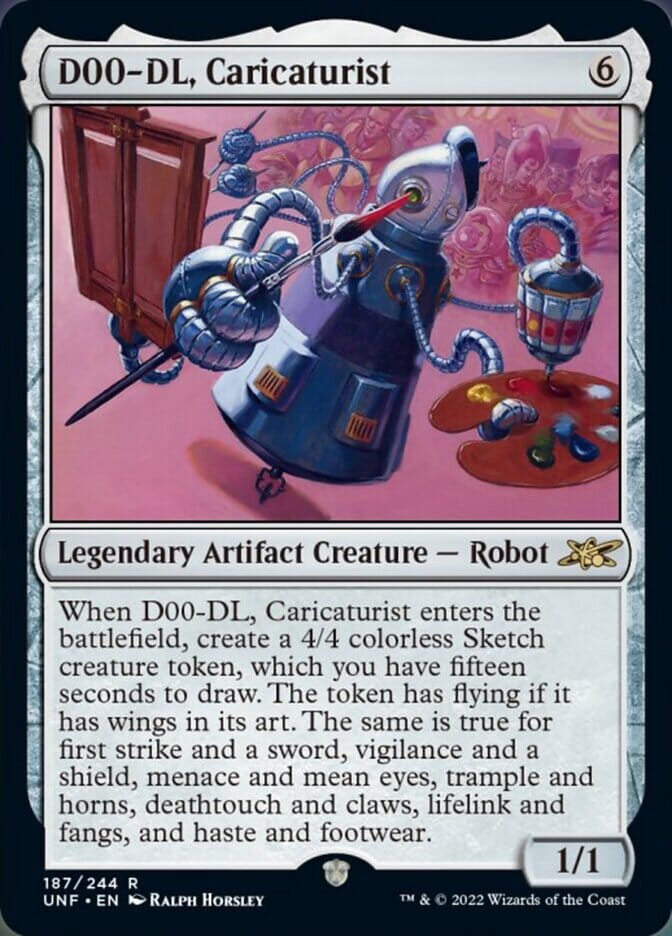 D00-DL, Caricaturist [Unfinity] MTG Single Magic: The Gathering  | Multizone: Comics And Games