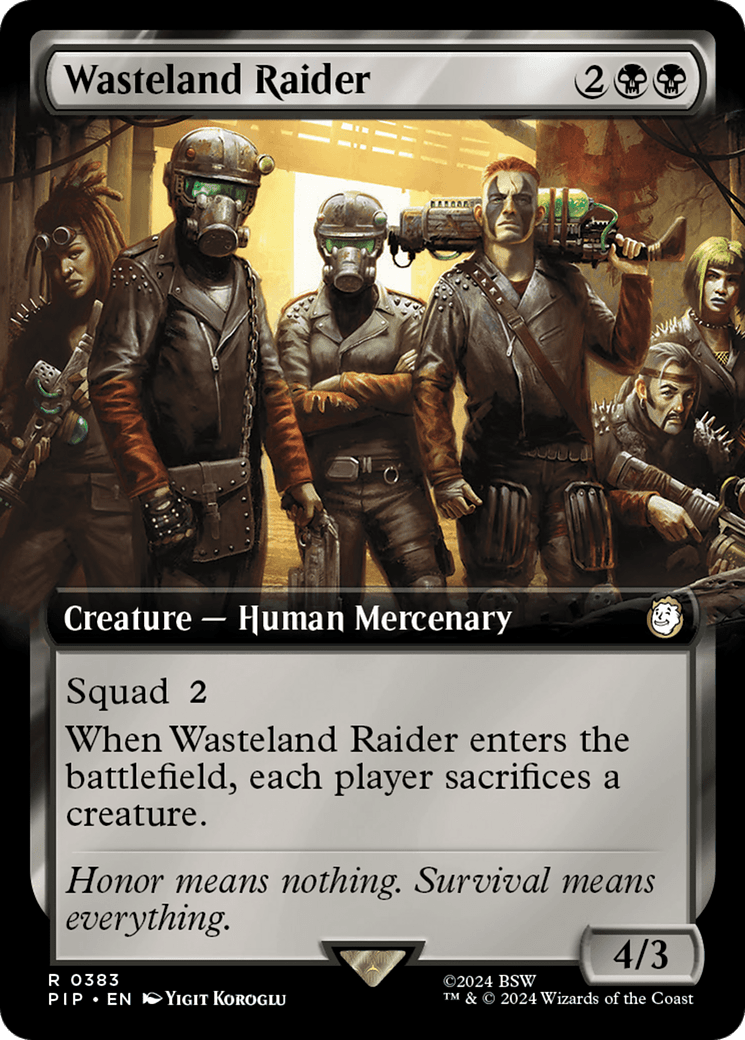 Wasteland Raider (Extended Art) [Fallout] MTG Single Magic: The Gathering  | Multizone: Comics And Games