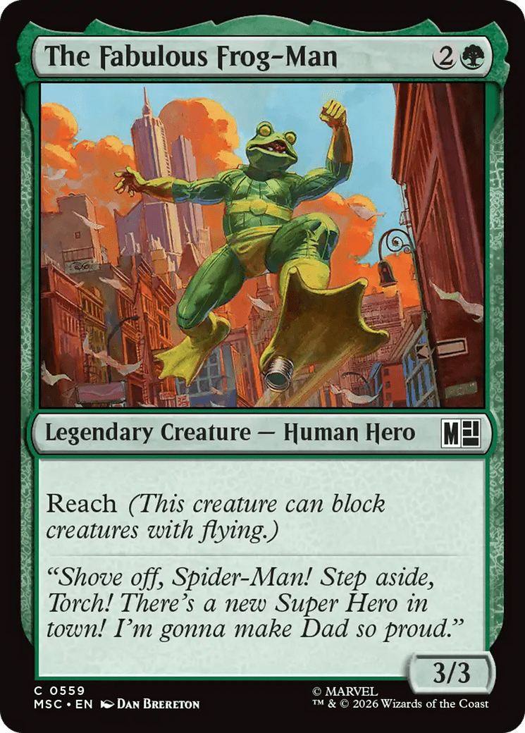 The Fabulous Frog-Man [Marvel Super Heroes Commander] MTG Single Magic: The Gathering  | Multizone: Comics And Games