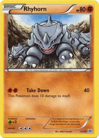 Rhyhorn (15/30) [XY: Trainer Kit 2 - Latios] Pokemon Single Pokémon  | Multizone: Comics And Games