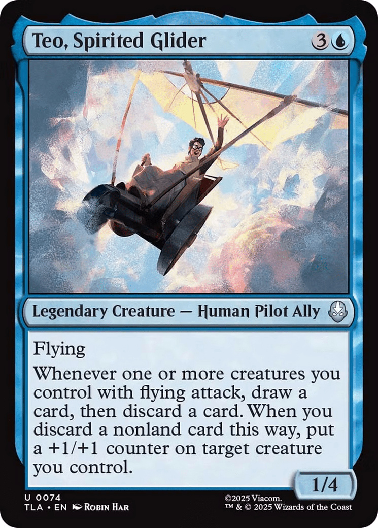 Teo, Spirited Glider [Avatar: The Last Airbender] MTG Single Magic: The Gathering  | Multizone: Comics And Games