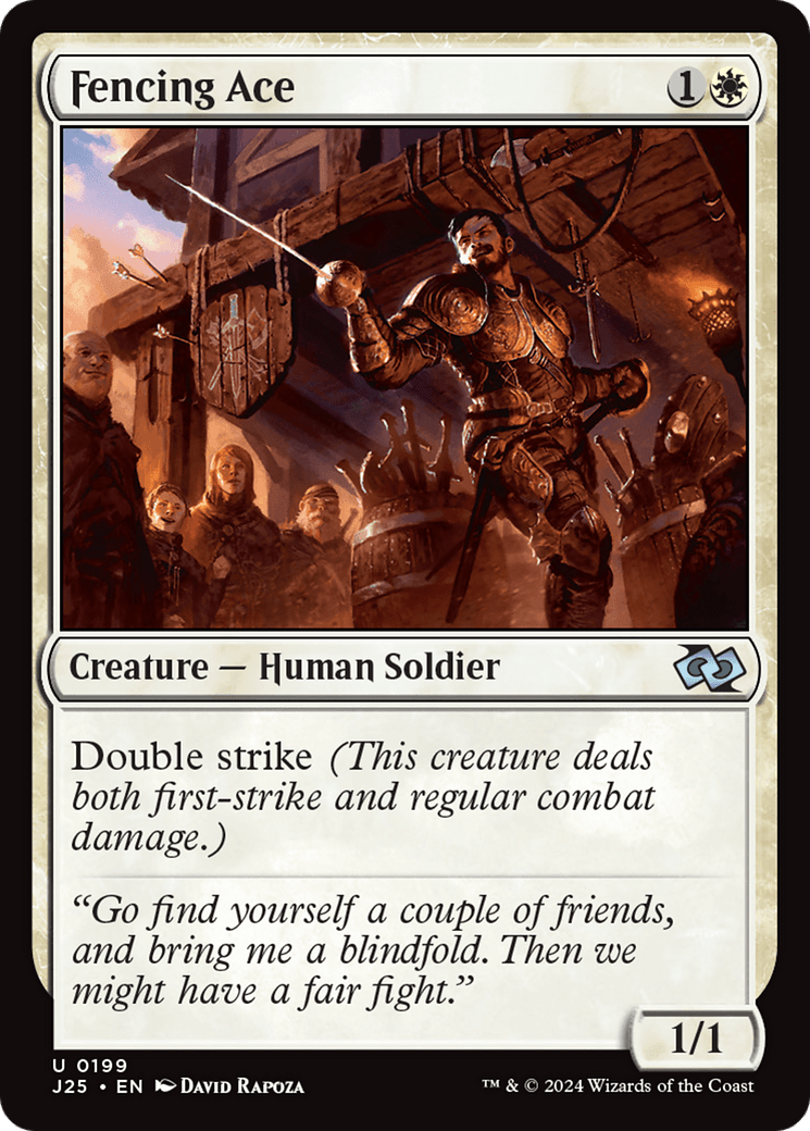 Fencing Ace [Foundations Jumpstart] MTG Single Magic: The Gathering  | Multizone: Comics And Games