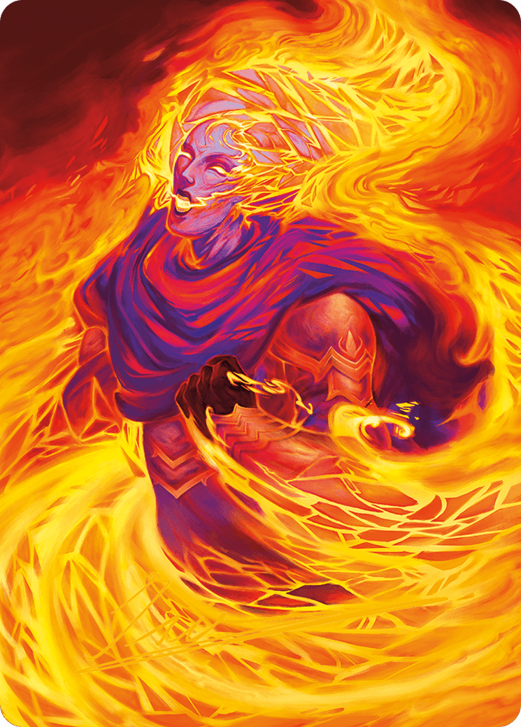 Flare of Duplication Art Card (Gold-Stamped Signature) [Modern Horizons 3 Art Series] MTG Single Magic: The Gathering  | Multizone: Comics And Games