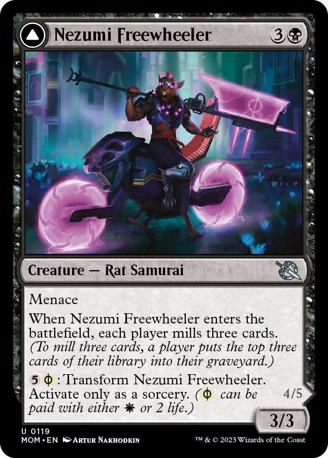 Nezumi Freewheeler // Hideous Fleshwheeler [March of the Machine] MTG Single Magic: The Gathering  | Multizone: Comics And Games